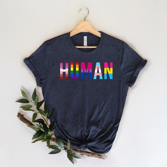 Human Shirt, LGBTQ Shirt, LGBTQ T-shirt, Pride Equality Shirt, LGBTQ Pride - Picture 1 of 2
